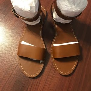 Madewell Leather Ankle-Strap Sandals